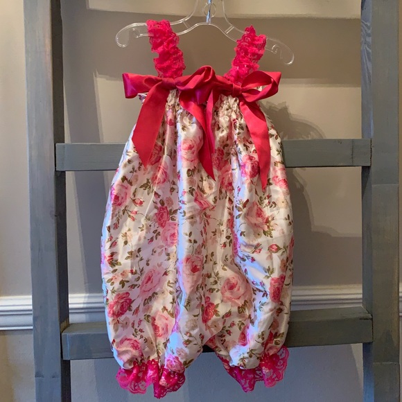Other - Satin Floral Romper